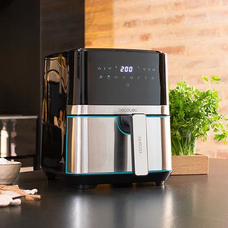 Cecotec 03317 friteuse Unique 5,5 L Autonome 1700 W Friteuse d'air chaud Noir, Acier inoxydable - Excellent état Parfait état Cecotec reconditionné photo 3 | Dero