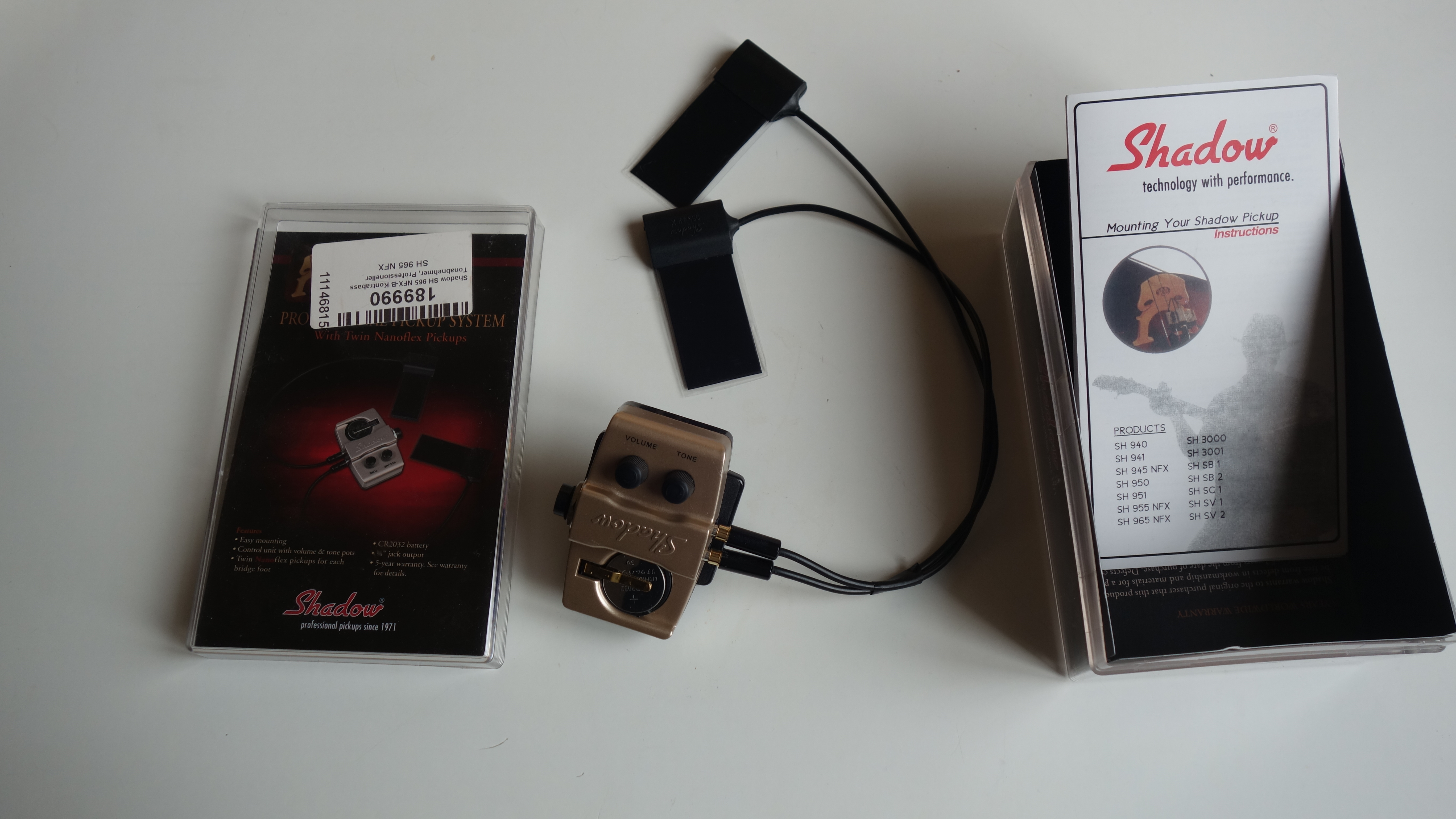 Cellule contrebasse Shadow SH 965 NFX Très bon état reconditionné disponible sur Zic Ethic