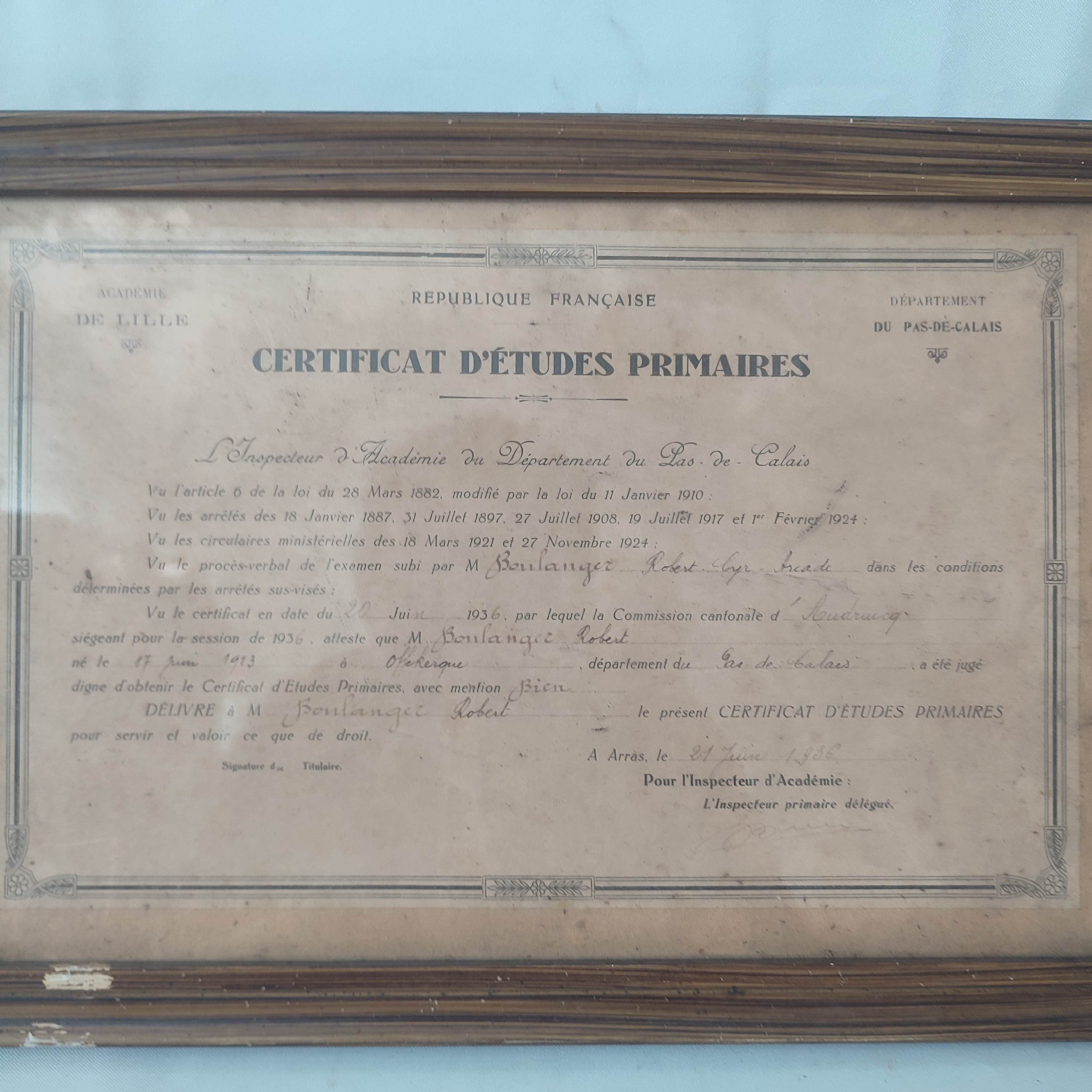 Voir photo 3 de Certificat d'Etude Primaire de 1906 Certificat d'Etude Primaire de 1906 Bon état reconditionné photo 3