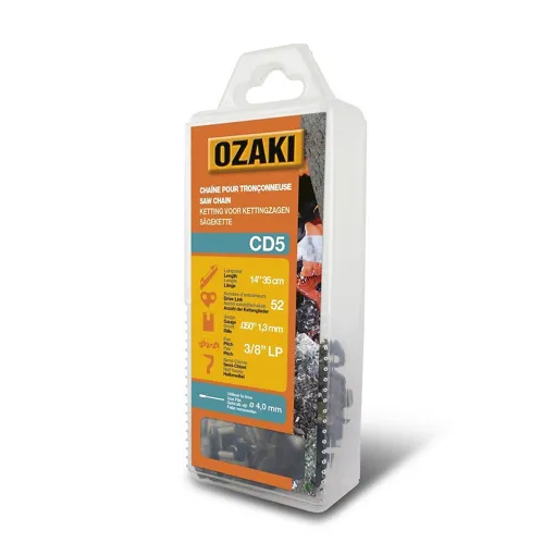 Chaine de tronçonneuse Ozaki 3/8LP 0.050 52E CD5 occasion reconditionné disponible sur Rakuten