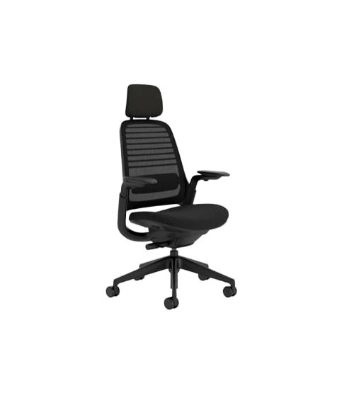 Chaise de bureau ergonomique Steelcase Series 1 avec têtière Noir État correct reconditionné disponible sur Fnac