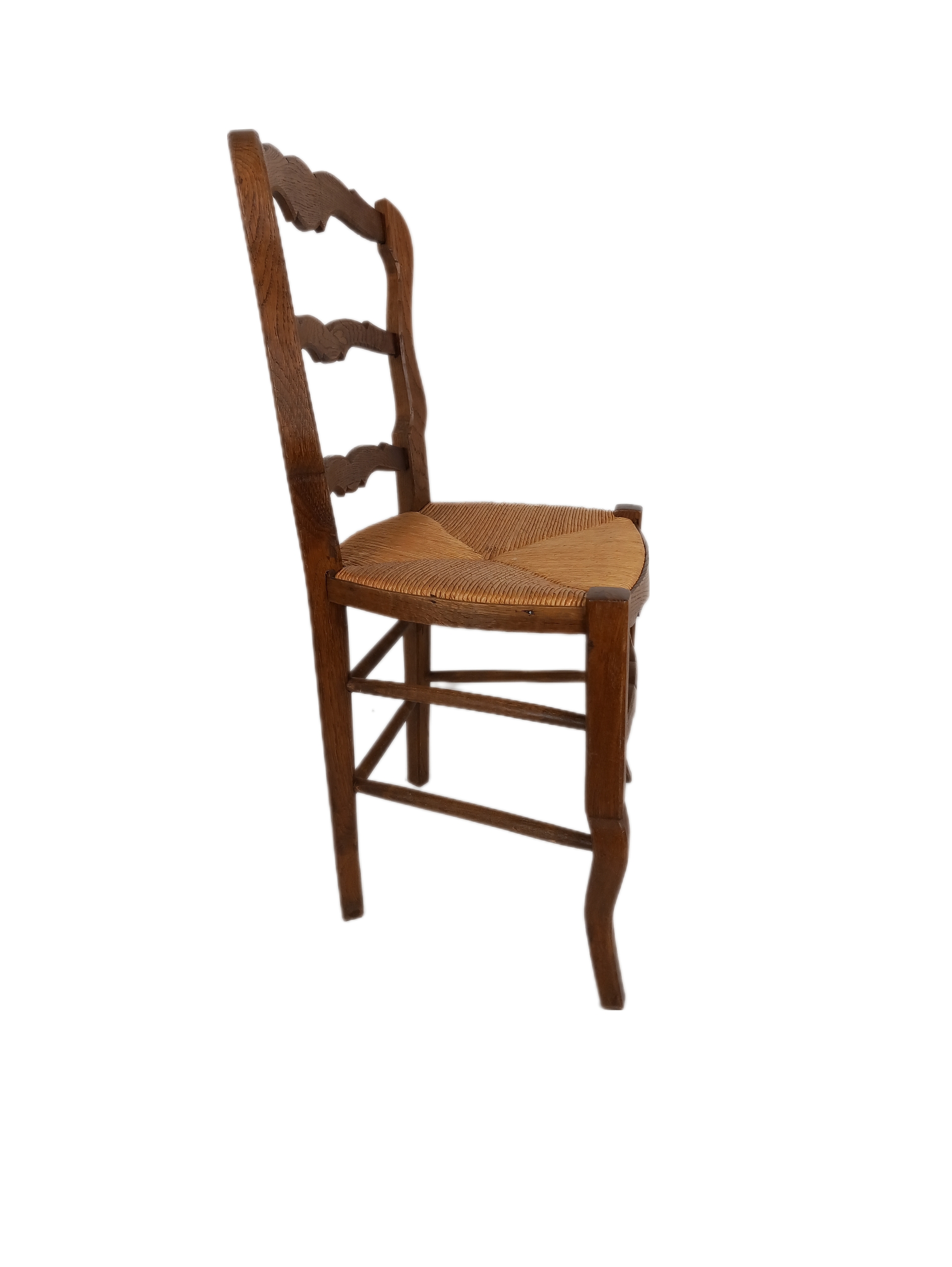 Voir photo 4 de Chaise En Bois Rustique Vintage Chaise En Bois Rustique Vintage Très bon état reconditionné photo 4