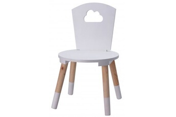Chaise Enfant Blanche et Bois Nuage - 32x32x50cm Bon état - 19,99 € Chaise Enfant Blanche et Bois Nuage - 32x32x50cm Bon état N/A reconditionné disponible sur Darty