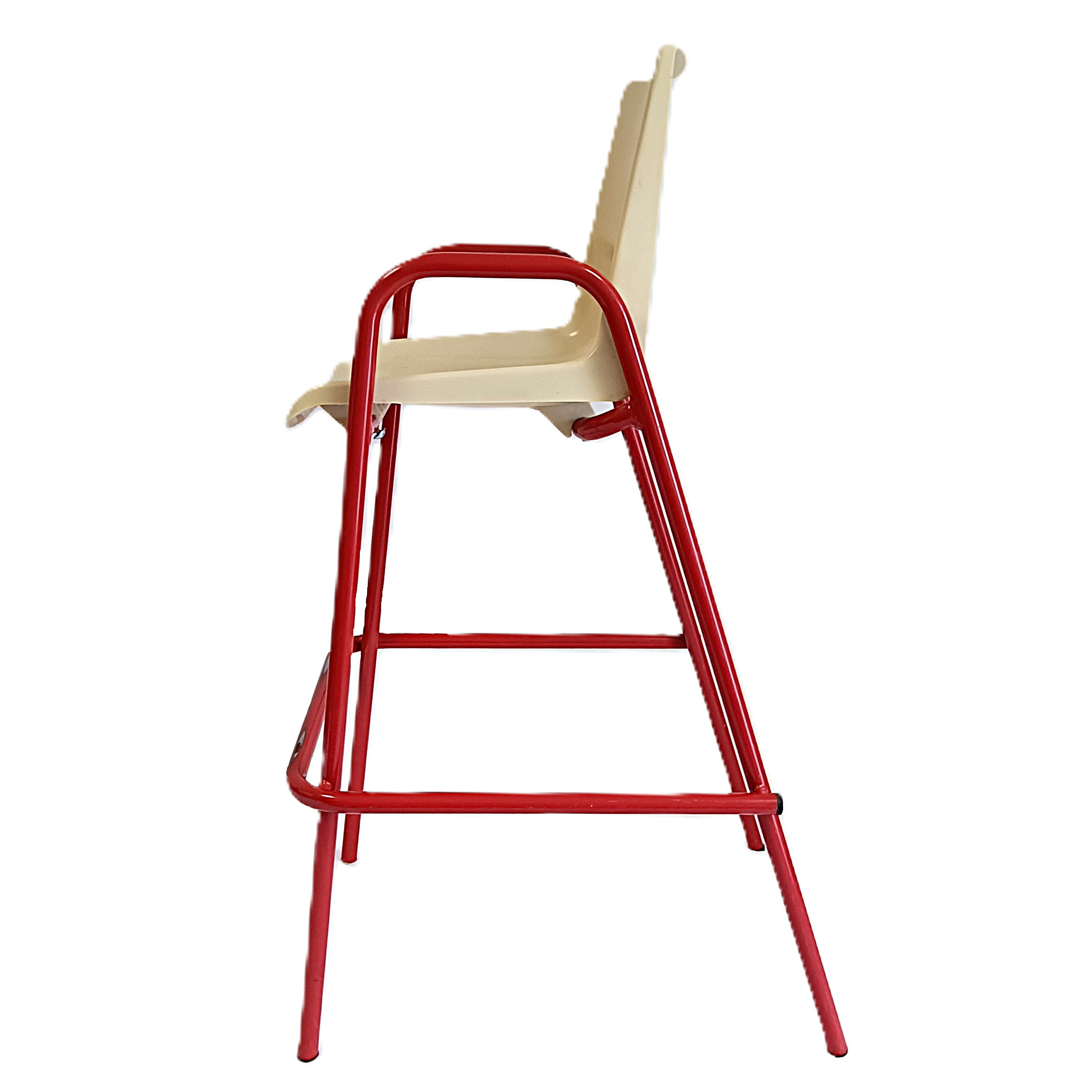 Voir photo 2 de Chaise haute enfant Roger Bontemps métal et assise plastique Chaise haute enfant Roger Bontemps métal et assise plastique Bon état reconditionné photo 2
