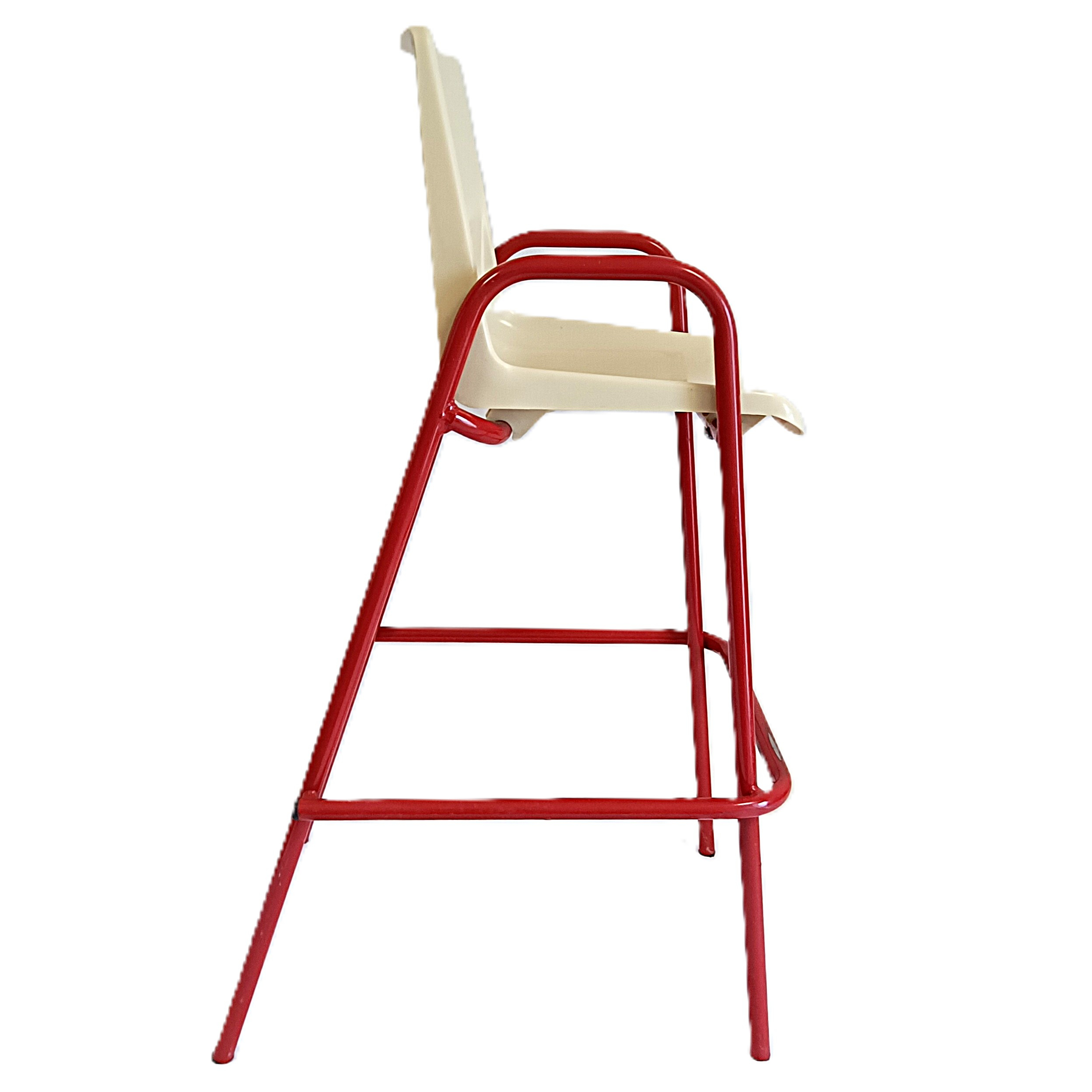 Voir photo 4 de Chaise haute enfant Roger Bontemps métal et assise plastique Chaise haute enfant Roger Bontemps métal et assise plastique Bon état reconditionné photo 4