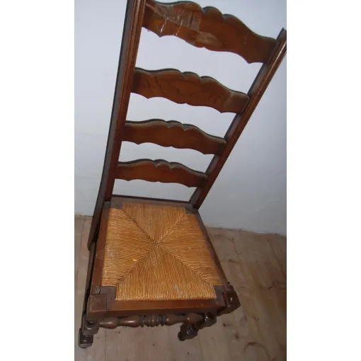chaise paillée style bourgogne occasion reconditionné disponible sur Rakuten