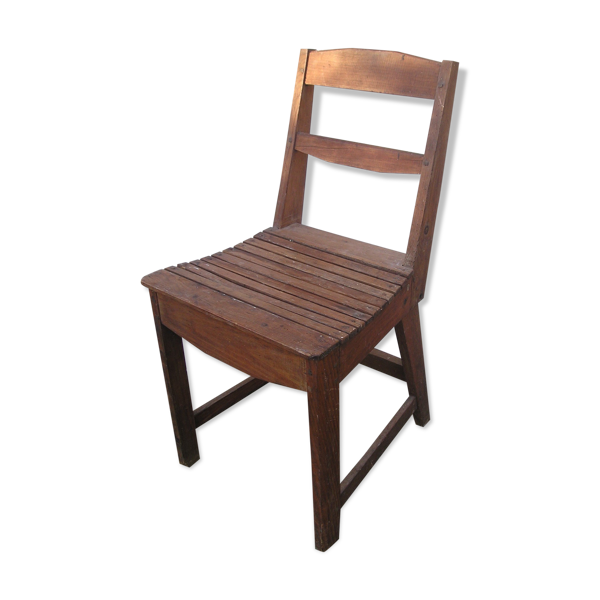 Chaise rustique artisanale en bois Bon état - alternatives disponibles sur Dero Chaise rustique artisanale en bois Bon état reconditionné (offre indisponible)