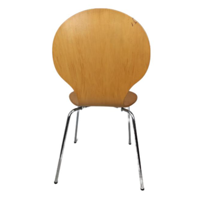 Voir photo 3 de Chaises De Visiteur Diego Sur Métal En Bois Vintage Chaises De Visiteur Diego Sur Métal En Bois Vintage Très bon état reconditionné photo 3
