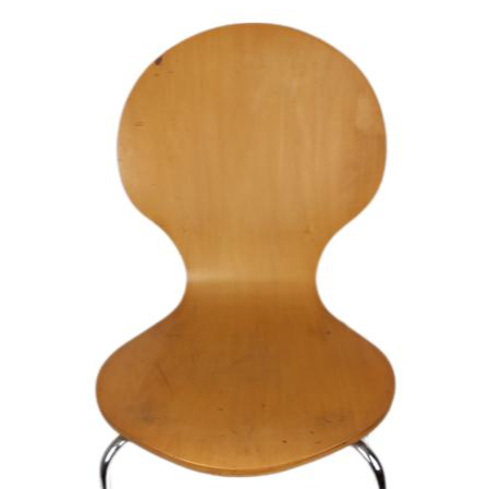 Voir photo 5 de Chaises De Visiteur Diego Sur Métal En Bois Vintage Chaises De Visiteur Diego Sur Métal En Bois Vintage Très bon état reconditionné photo 5