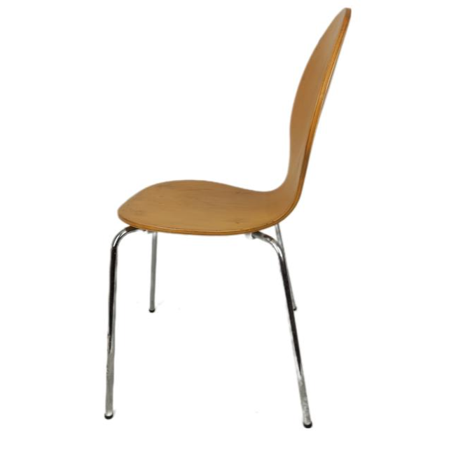 Voir photo 6 de Chaises De Visiteur Diego Sur Métal En Bois Vintage Chaises De Visiteur Diego Sur Métal En Bois Vintage Très bon état reconditionné photo 6
