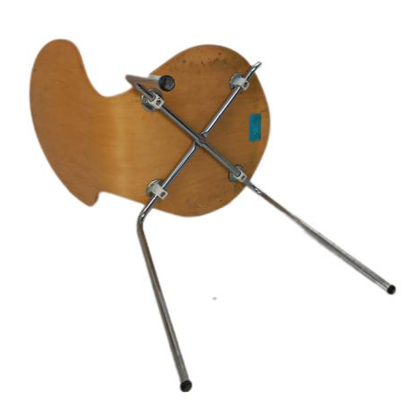Voir photo 7 de Chaises De Visiteur Diego Sur Métal En Bois Vintage Chaises De Visiteur Diego Sur Métal En Bois Vintage Très bon état reconditionné photo 7