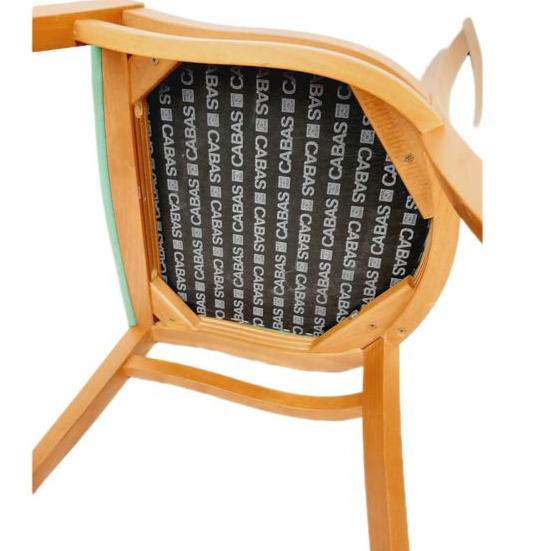 Voir photo 4 de Chaises En Bois & Assise En Tissu Vintage Chaises En Bois & Assise En Tissu Vintage Très bon état reconditionné photo 4