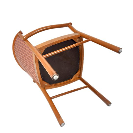 Voir photo 4 de Chaises En Bois & Assise En Tissu Vintage Chaises En Bois & Assise En Tissu Vintage Très bon état reconditionné photo 4