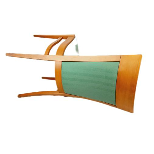 Voir photo 5 de Chaises En Bois & Assise En Tissu Vintage Chaises En Bois & Assise En Tissu Vintage Très bon état reconditionné photo 5