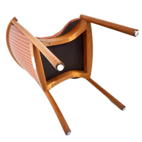 Voir photo 5 de Chaises En Bois & Assise En Tissu Vintage Chaises En Bois & Assise En Tissu Vintage Très bon état reconditionné photo 5