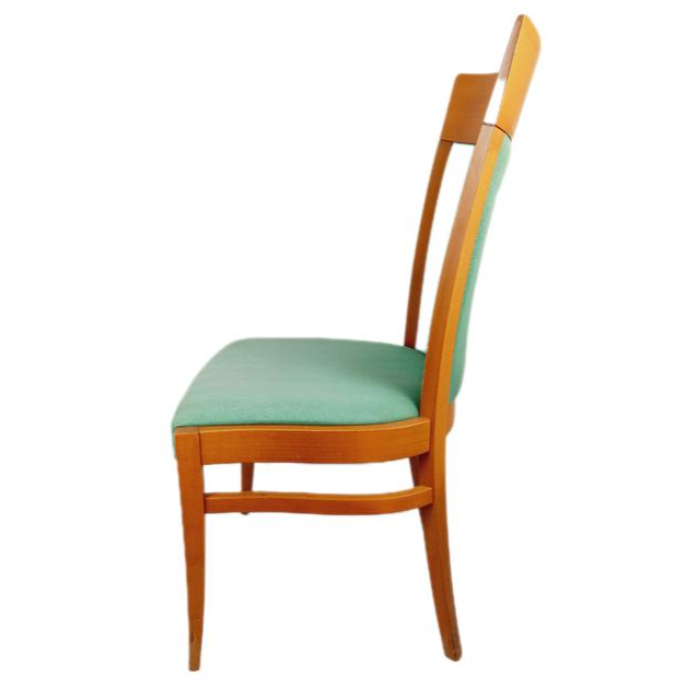 Voir photo 6 de Chaises En Bois & Assise En Tissu Vintage Chaises En Bois & Assise En Tissu Vintage Très bon état reconditionné photo 6
