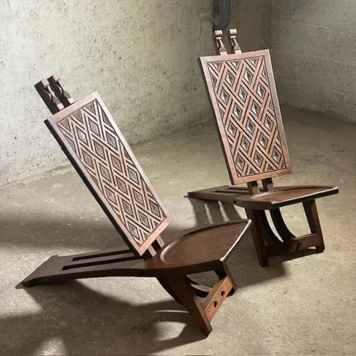 CHAISES PALABRES AFRICAINES BOIS PLIANTES occasion reconditionné disponible sur Rakuten