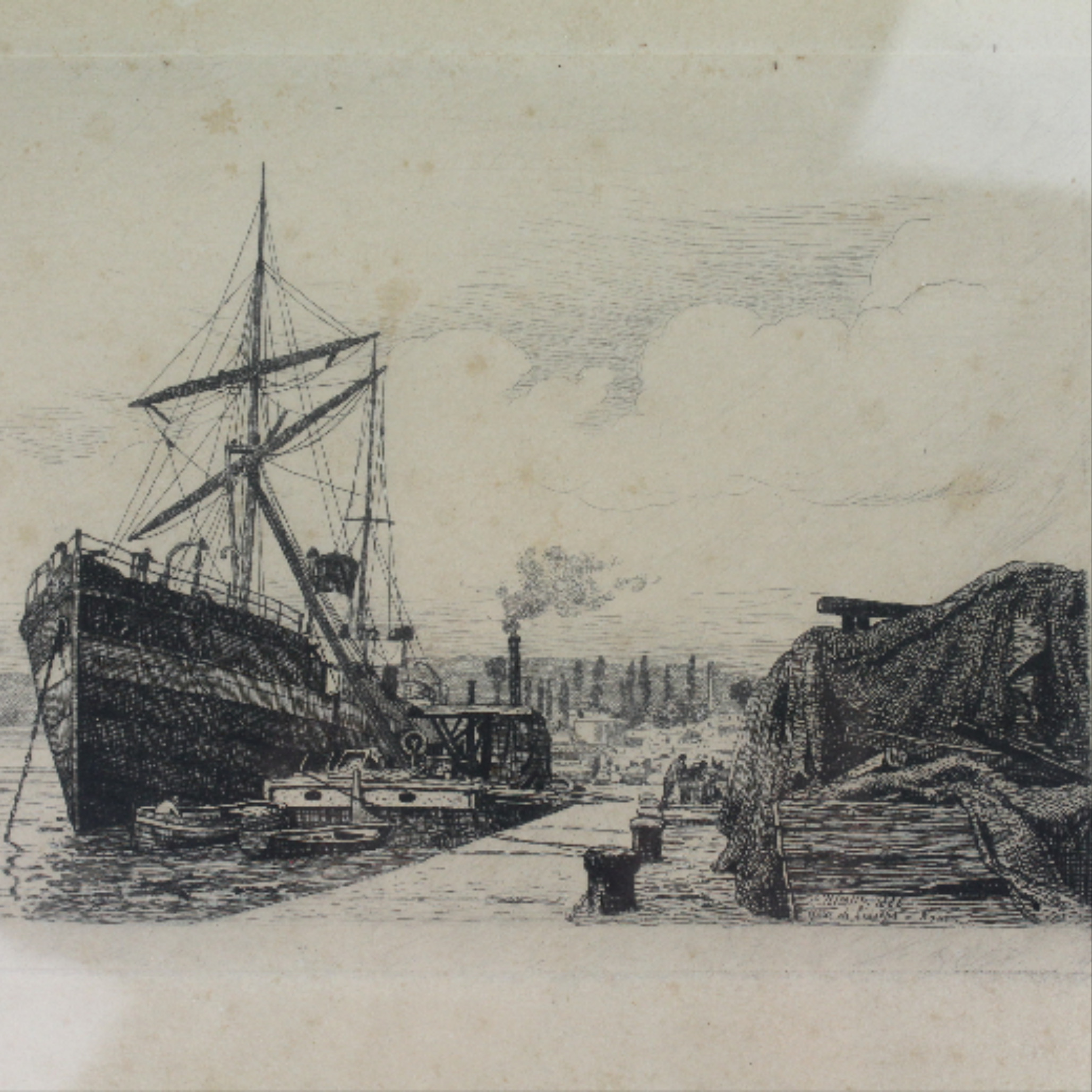 Voir photo 2 de Chalcographie du Louvre, Rome Quai de Lesseps 1886 Chalcographie du Louvre, Rome Quai de Lesseps 1886 reconditionné photo 2