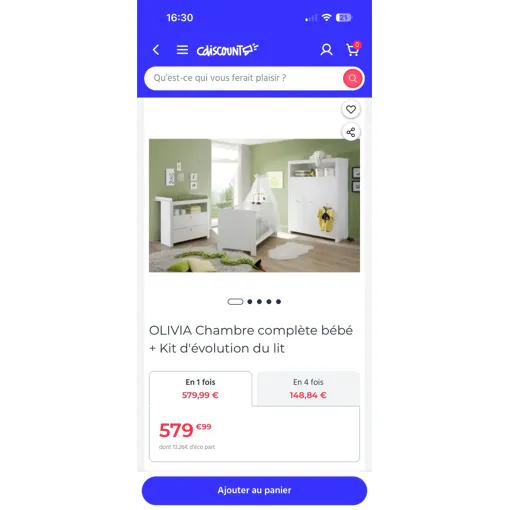 Chambre complète enfant Bon état reconditionné disponible sur Rakuten