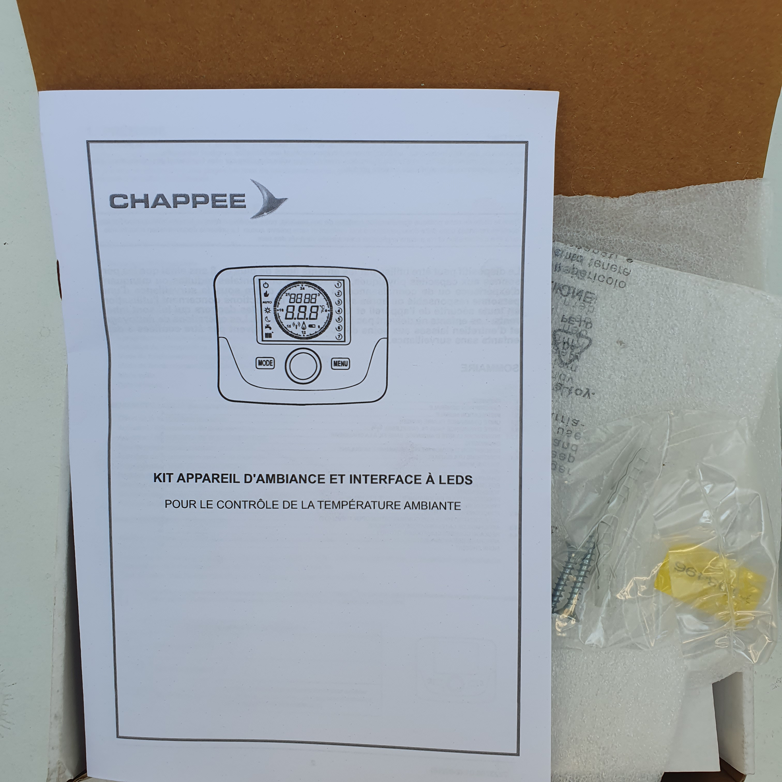 Voir photo 3 de Chappee 7108496– Thermostat d'ambiance filaire modulant programmable Chappee 7108496– Thermostat d'ambiance filaire modulant programmable Comme neuf reconditionné photo 3