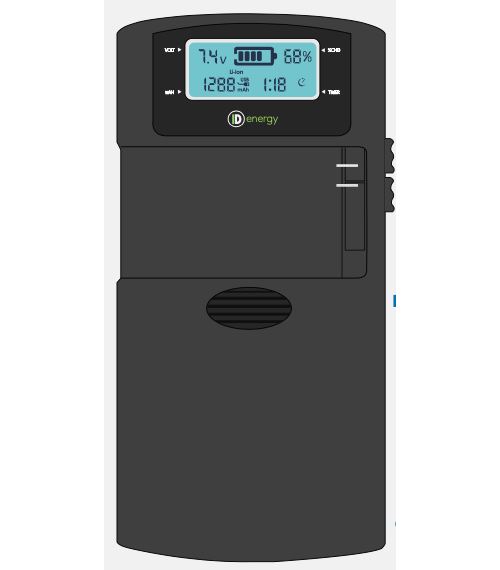 Chargeur de batteries Li-ion ID Energy Travel II pour Appareil photo Bridge Caméscope Compact Hybride Réflex et Smartphone Noir État correct reconditionné disponible sur Fnac