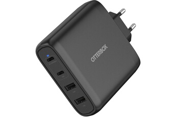 Chargeur mural 100W GaN, 2 ports USB-C + 2 port USB-A Noir Bon état OtterBox reconditionné disponible sur Darty