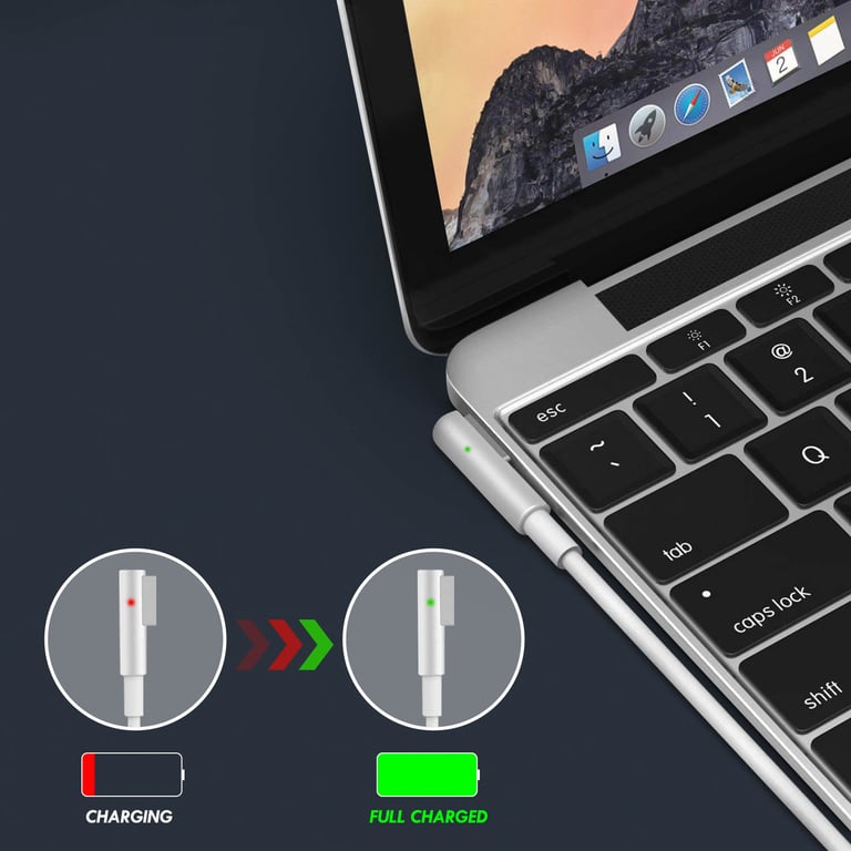 Chargeur Mural MagSafe pour MacBook Air 45W Recharge Rapide Compact AP-45 Blanc - Bon état Bon état Link reconditionné photo 3 | Dero