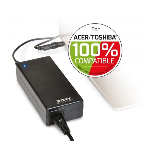 Chargeur Port Designs pour Ordinateur Acer et Toshiba 90 W État correct reconditionné disponible sur Fnac