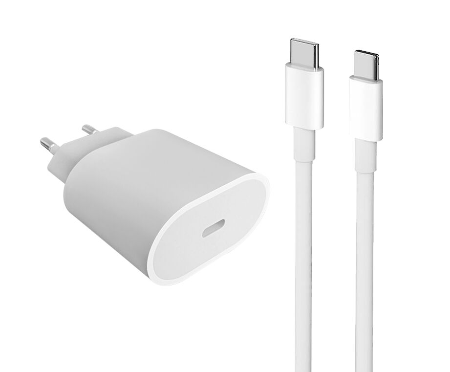 Acheter Chargeur rapide (20 W) et Câble De Chargement USB-C Vers USB-C blanc Parfait état - 25,99 € | Dero Chargeur rapide (20 W) et Câble De Chargement USB-C Vers USB-C blanc Parfait état reconditionné disponible sur Refurbed | Dero