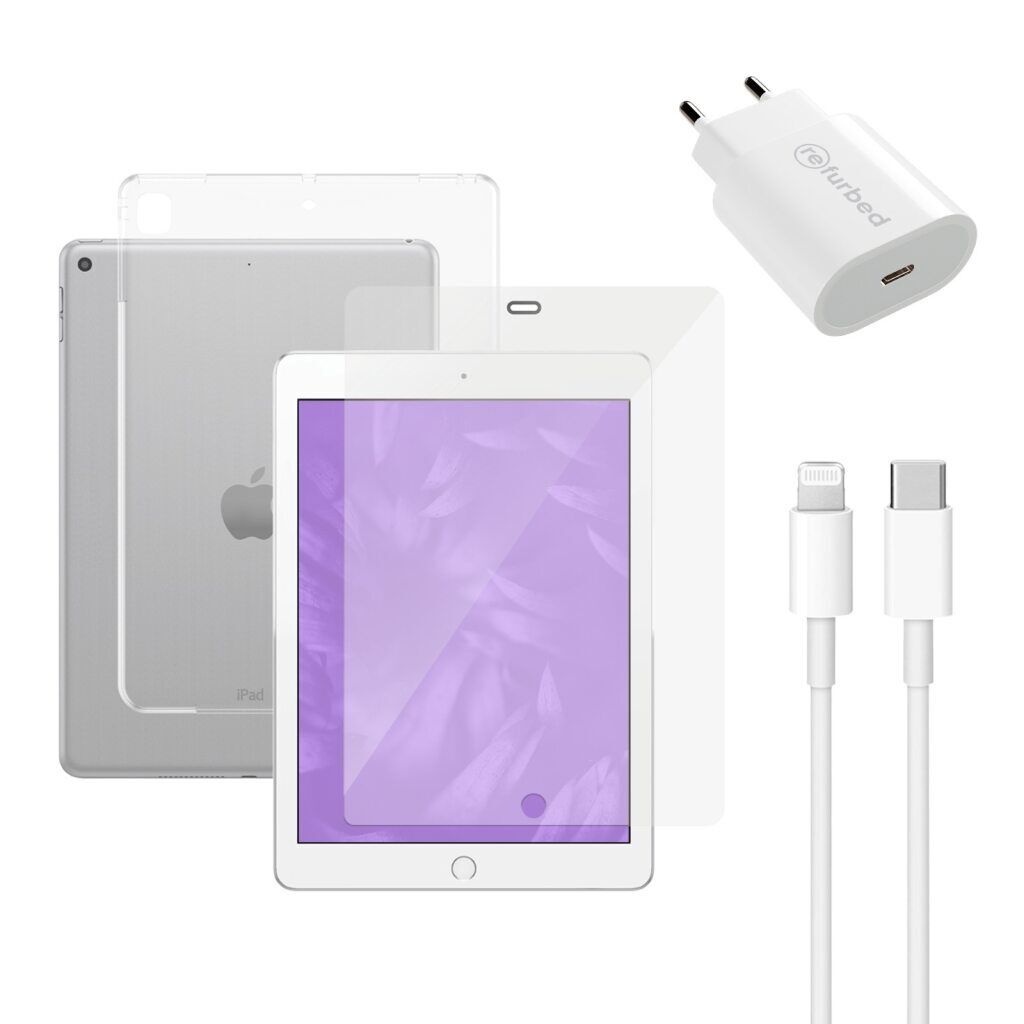 Chargeur rapide (20W), câble (Lightning), protecteur d'écran pour tablette et étui transparent pour tablette iPad Pro 9.7" (2014/2016/2018) transparent Parfait état - 42,99 € Chargeur rapide (20W), câble (Lightning), protecteur d'écran pour tablette et étui transparent pour tablette iPad Pro 9.7" (2014/2016/2018) transparent Parfait état reconditionné disponible sur Refurbed | Dero