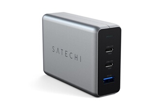 Chargeur Secteur 100W 2 ports USB-C + 1 port USB-A Gris Bon état Satechi reconditionné disponible sur Darty