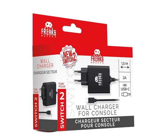 Chargeur secteur 30W Noir charge rapide compatible pour Nintendo Switch 2 État correct reconditionné disponible sur Fnac