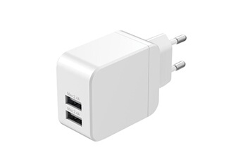Chargeur secteur double USB-A 2.4A Blanc Très bon état N/A reconditionné disponible sur Darty | Dero