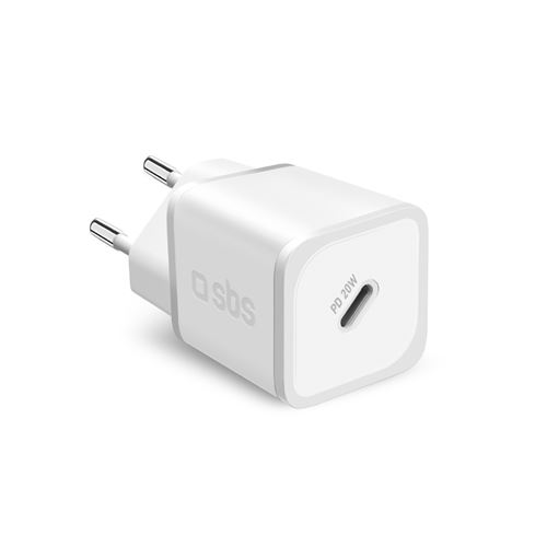 Chargeur secteur SBS GaN PD 20 W USB C Blanc État correct N/A reconditionné disponible sur Fnac