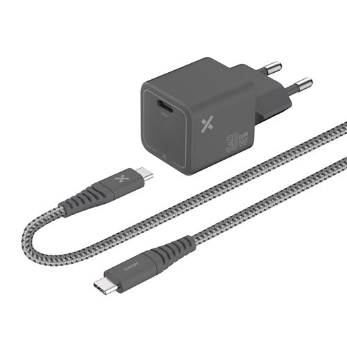 Chargeur secteur Wefix Pro GaN 30 W + câble 1 m USB-C Gris État correct N/A reconditionné disponible sur Fnac