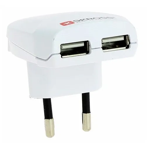 Chargeur USB double prise 1300 mA SKROSS Bon état reconditionné disponible sur Rakuten