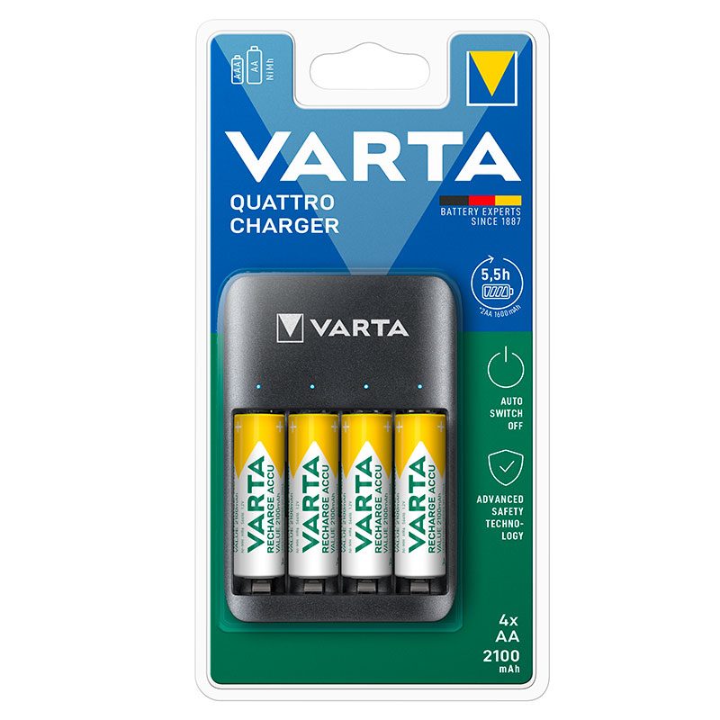 Acheter Chargeur Varta Usb + 4 Piles Aa -lr06 2100mah Sub Quatt Bon état - 14,96 € Chargeur Varta Usb + 4 Piles Aa -lr06 2100mah Sub Quatt Bon état reconditionné disponible sur Electro Depot