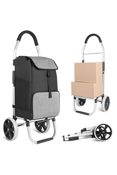Chariot de Courses Pliable Caddie Course 41L à Grandes Roues Silencieuses, Cadre en Aluminium, Sac Imperméable avec Compartiment Isotherme, Poussette Bon état Inateck reconditionné disponible sur Darty
