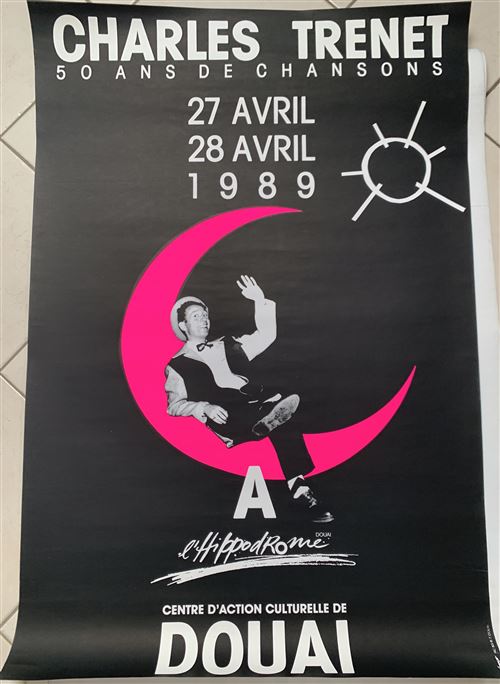 Charles TRENET - 50 ans de chansons - 1989 Concert - 80x120cm - Affiche État correct - 29,99 € Charles TRENET - 50 ans de chansons - 1989 Concert - 80x120cm - Affiche État correct reconditionné disponible sur Fnac