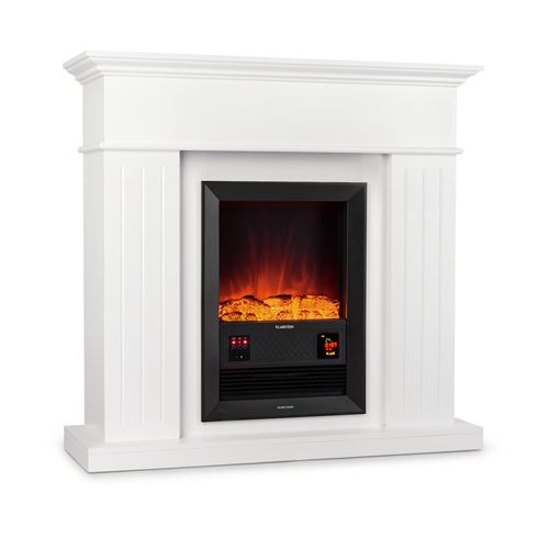 Chauffage électrique - Klarstein Kamini FXL - Fausse cheminée - 1000/2000W - Eclairage LED 2W - Blanc État correct Klarstein reconditionné disponible sur Fnac