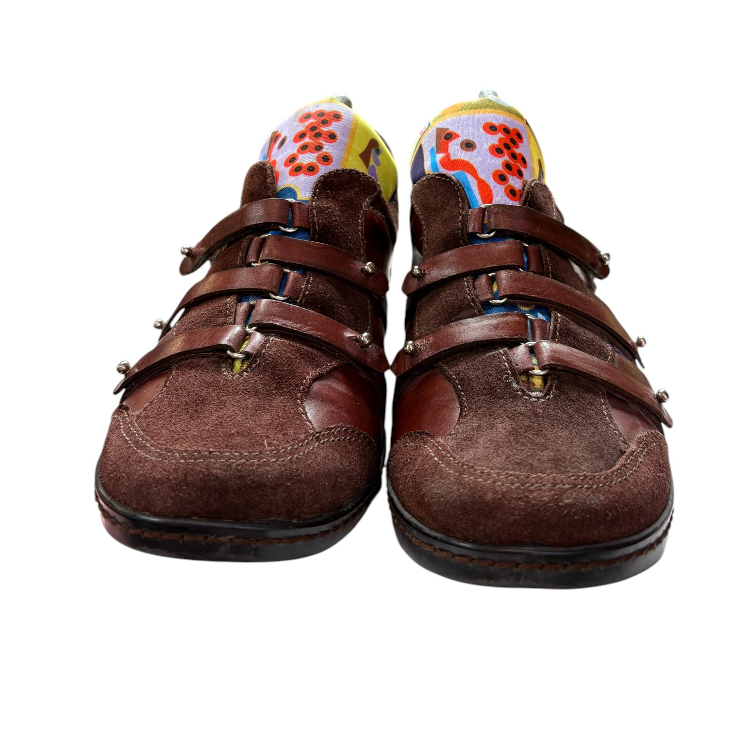 Voir photo 4 de Chaussures en cuir et daim marron artistiques \"M by Morenatom\" – 38 Chaussures en cuir et daim marron artistiques \"M by Morenatom\" – 38 Parfait état reconditionné photo 4