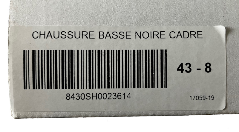 Voir photo 5 de Chaussures homme basse noire cadre T43 Chaussures homme basse noire cadre T43 Très bon état reconditionné photo 5