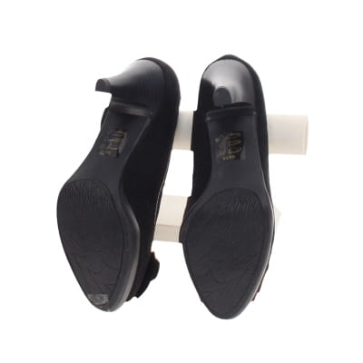 Voir photo 3 de Chaussures noires à talon 9 cm - Femme - Naf Naf - Pointure 37 Chaussures noires à talon 9 cm - Femme - Naf Naf - Pointure 37 Bon état reconditionné photo 3