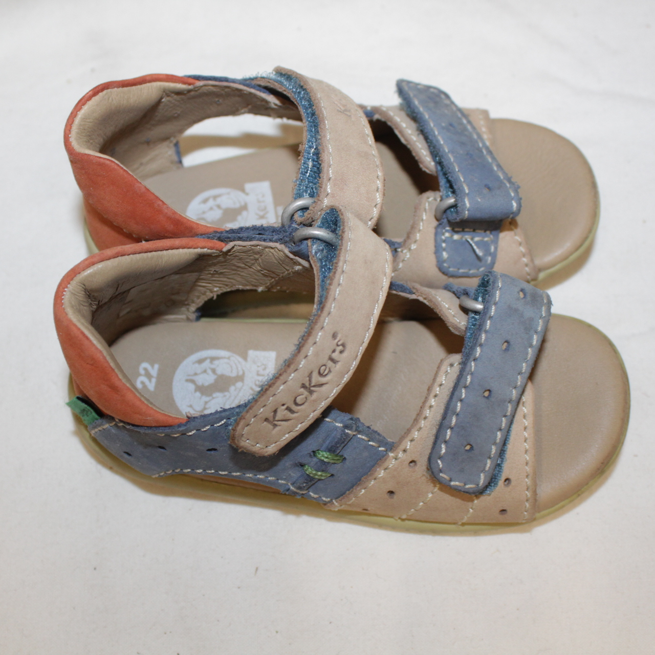 Voir photo 2 de Chaussures pour enfant taille 21 - Kickers Gugus marine rouge Chaussures pour enfant taille 21 - Kickers Gugus marine rouge Très bon état reconditionné photo 2