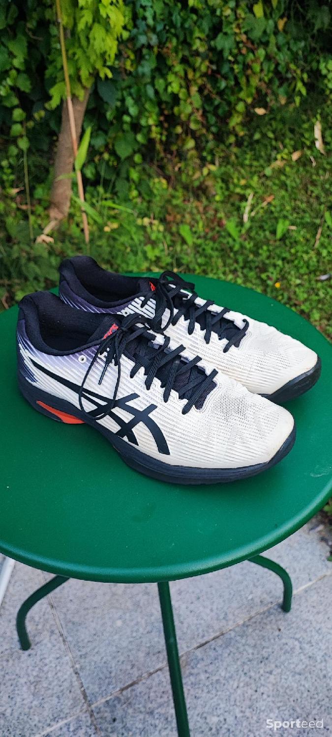 Chaussures tennis / padel Asics Solution Speed FF1 – All Court – Taille 42.5 Très bon état Asics reconditionné disponible sur Sporteed