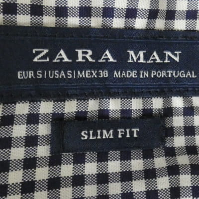 Voir photo 5 de Chemise à carreaux bleus et blancs - Homme - Zara - Taille S Chemise à carreaux bleus et blancs - Homme - Zara - Taille S Très bon état reconditionné photo 5