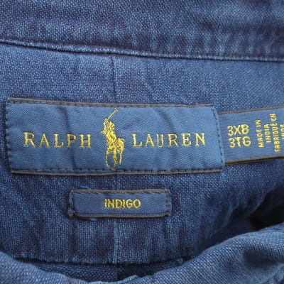 Voir photo 5 de Chemise bleue - Homme - Ralph Laurent - Taille 3 XB, 62 cm d'épaule à épaule Chemise bleue - Homme - Ralph Laurent - Taille 3 XB, 62 cm d'épaule à épaule Parfait état reconditionné photo 5