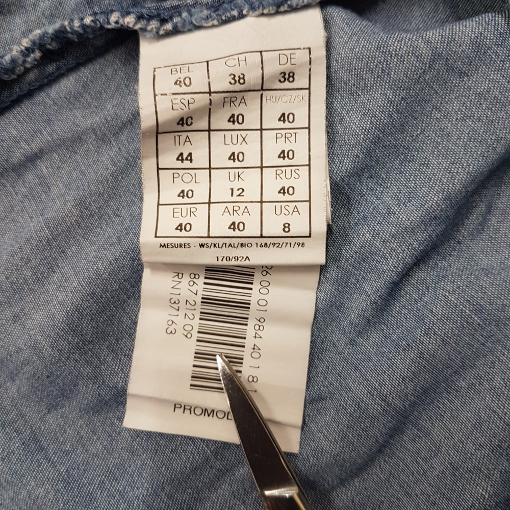 Voir photo 9 de Chemise en Jean délavé - PROMOD - Taille 40 Chemise en Jean délavé - PROMOD - Taille 40 Très bon état reconditionné photo 9