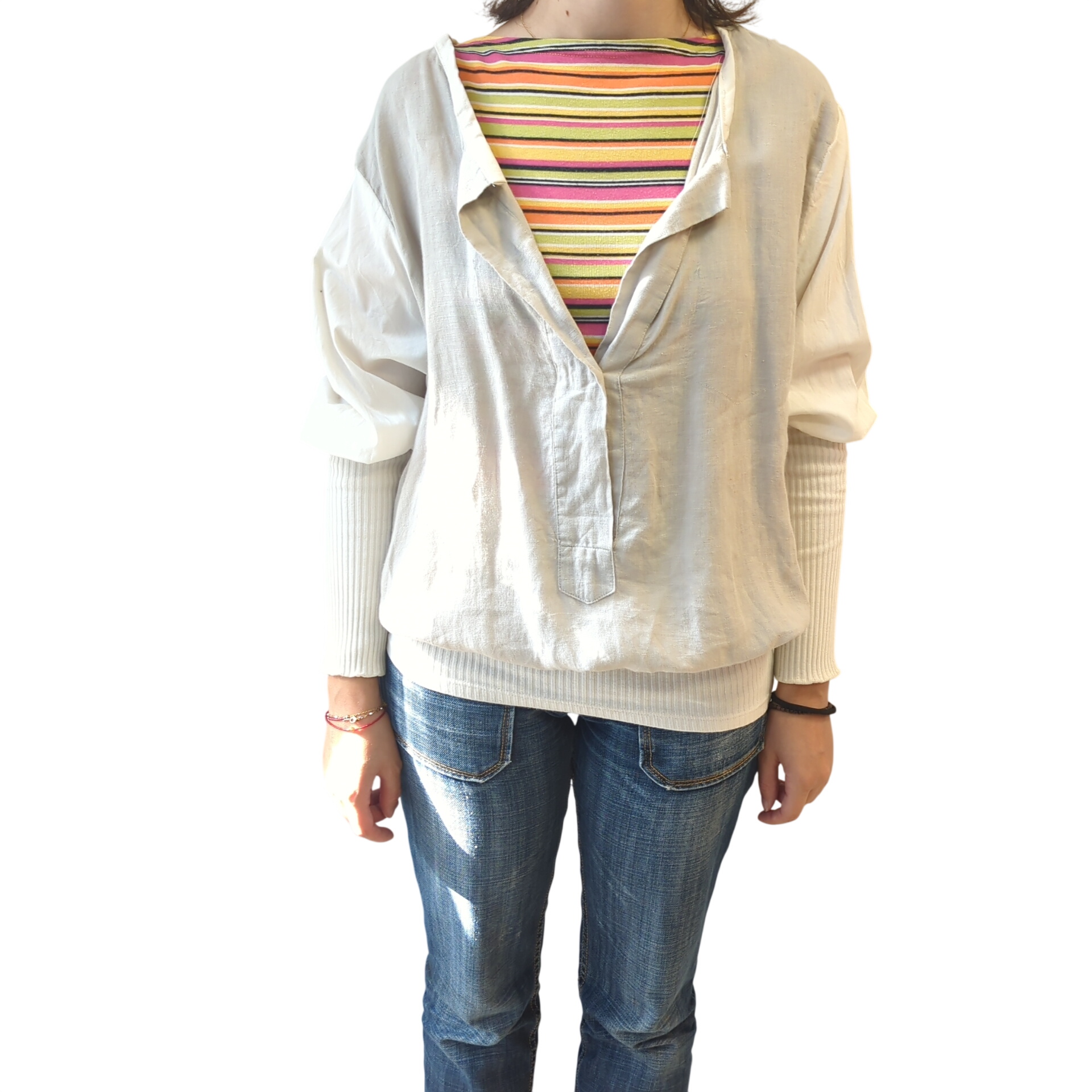 Chemise en Lin de créatrice - Collection Upcyclée CartouCirc Parfait état - 49,00 € Chemise en Lin de créatrice - Collection Upcyclée CartouCirc Parfait état reconditionné disponible sur Label Emmaüs