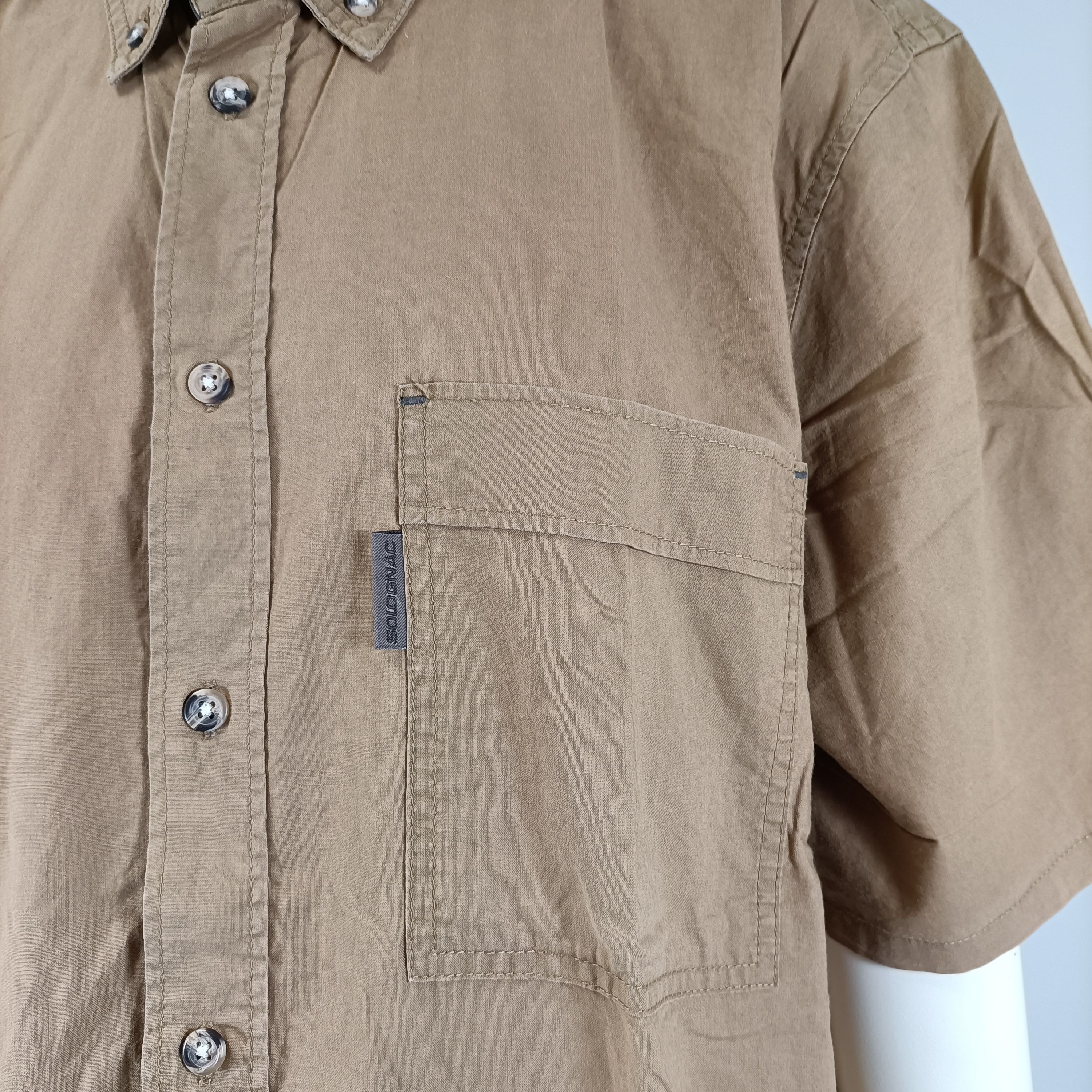 Voir photo 9 de Chemise homme camel Solognac coton manches courtes grande taille Chemise homme camel Solognac coton manches courtes grande taille Parfait état reconditionné photo 9